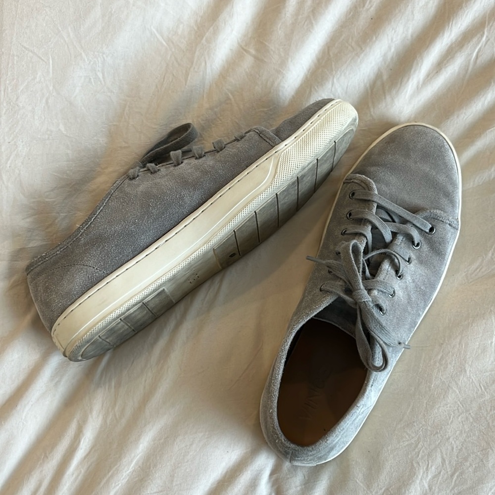 Men’s Vince Brady smoke gray suede sneaker
